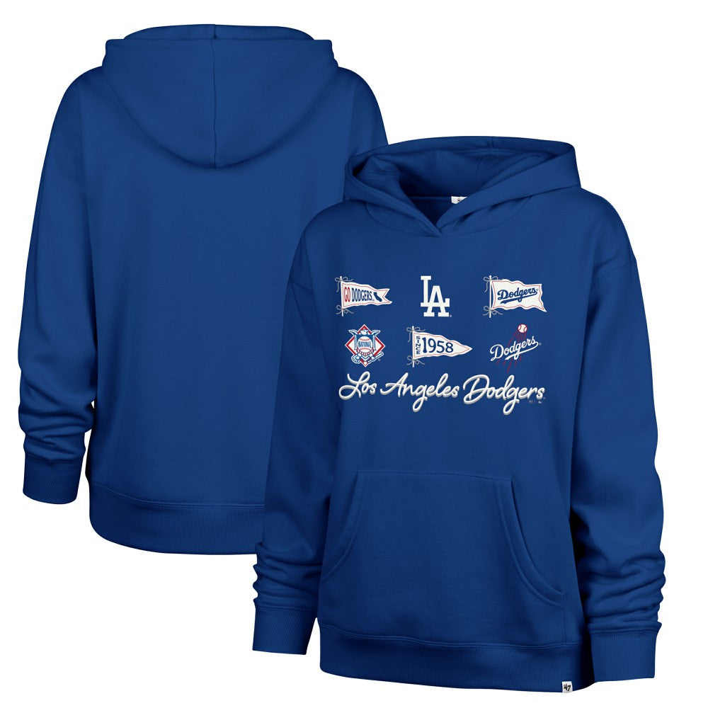 Los Angeles Dodgers Women's Bow & Banners Naomi Hoodie Royal | 47 brand