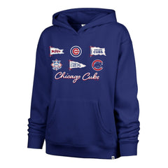 Chicago Cubs Women's Bow & Banners Naomi Hoodie Royal | 47 brand