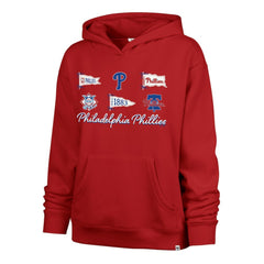 Philadelphia Phillies Women's Bow & Banners Naomi Hoodie Red | 47 brand