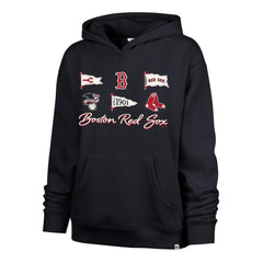 Boston Red Sox Women's Bow & Banners Naomi Hoodie Navy | 47 brand