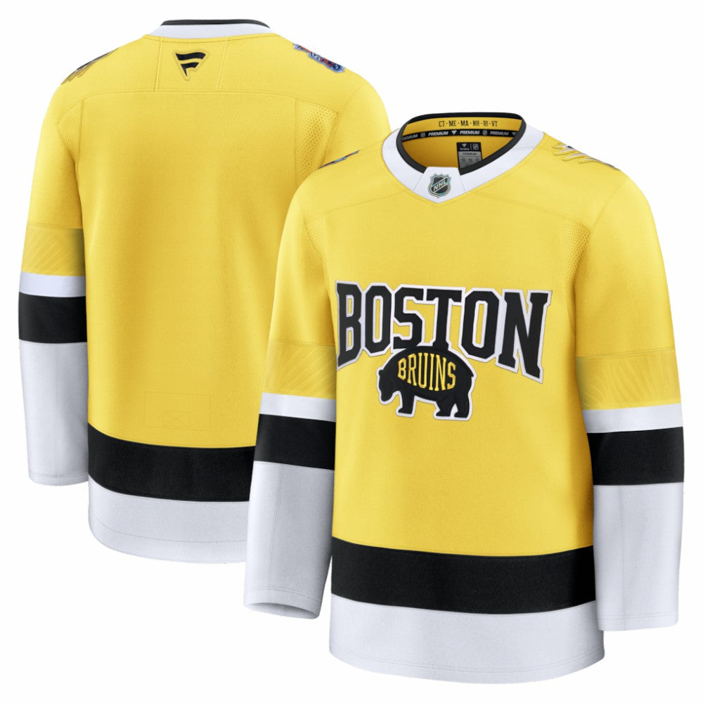 Boston Bruins Fanatics 2026 NHL Stadium Series Premium Custom Jersey Gold