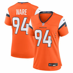 DeMarcus Ware Denver Broncos Women's Team Retired Game Jersey - Orange