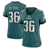 Brian Westbrook Philadelphia Eagles Women's Team Retired Game Jersey - Midnight Green
