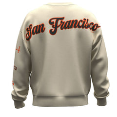 San Francisco Giants Unisex Spirit Jersey Fleece Crewneck Pennant Sweatshirt Tan