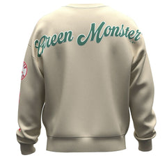 Boston Red Sox Unisex Spirit Jersey Fleece Crewneck Pennant Sweatshirt Tan