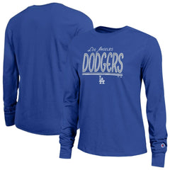 Los Angeles Dodgers Champion Women's Long Sleeve T-Shirt Royal