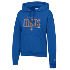 New York Mets Champion Women's Vintage Powerblend Hoodie Royal
