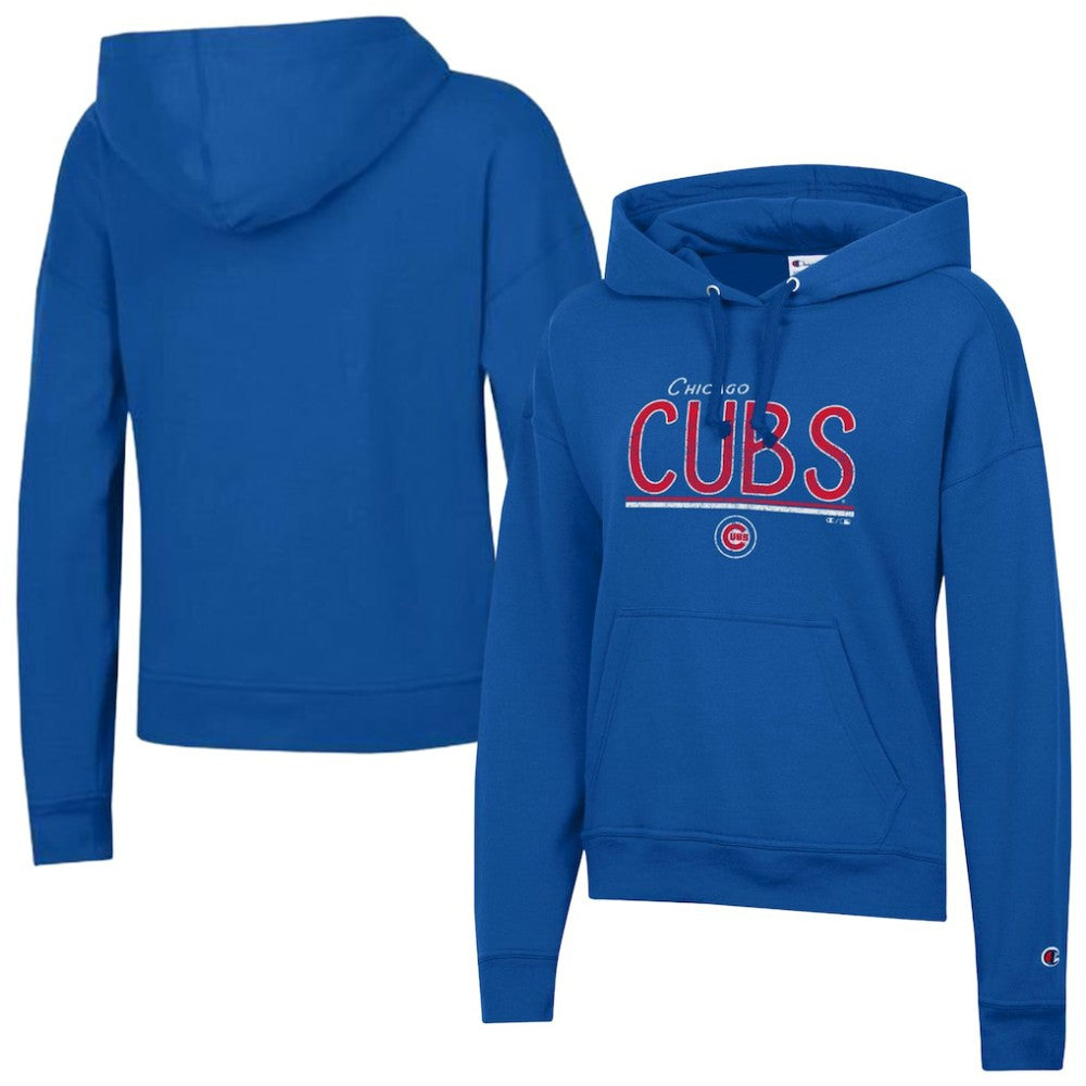 Chicago Cubs Champion Women's Vintage Powerblend Hoodie Royal