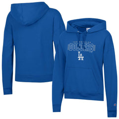 Los Angeles Dodgers Champion Women's Distressed Powerblend Hoodie Royal