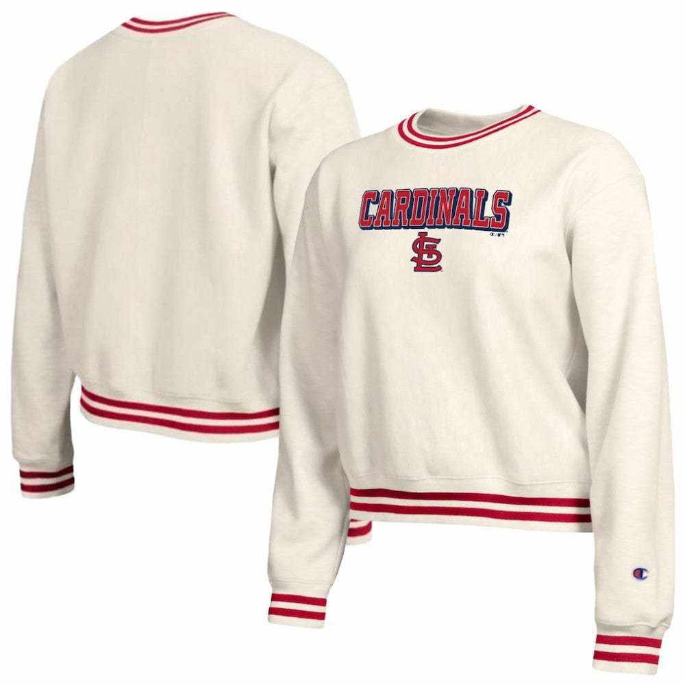 St. Louis Cardinals Champion Women's Reverse Weave Sweatshirt Cream