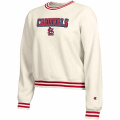 St. Louis Cardinals Champion Women's Reverse Weave Sweatshirt Cream
