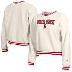 Boston Red Sox Champion Women's Reverse Weave Sweatshirt Cream