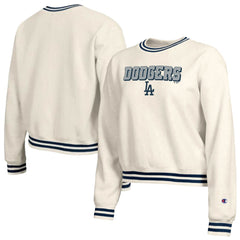 Los Angeles Dodgers Champion Women's Reverse Weave Sweatshirt Cream