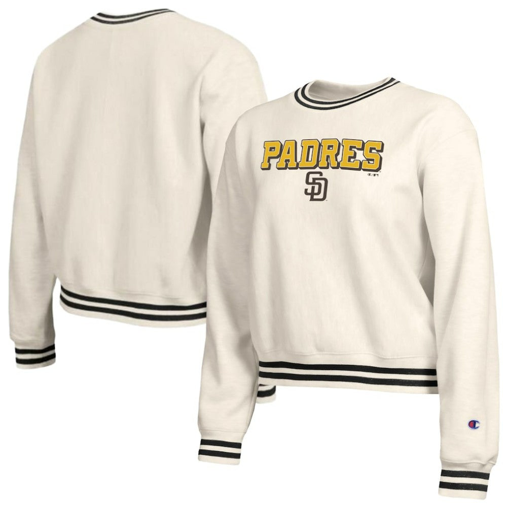 San Diego Padres Champion Women's Reverse Weave Sweatshirt Cream