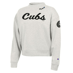 Chicago Cubs Champion Women's Triumph Tri-Blend Sweatshirt Stone