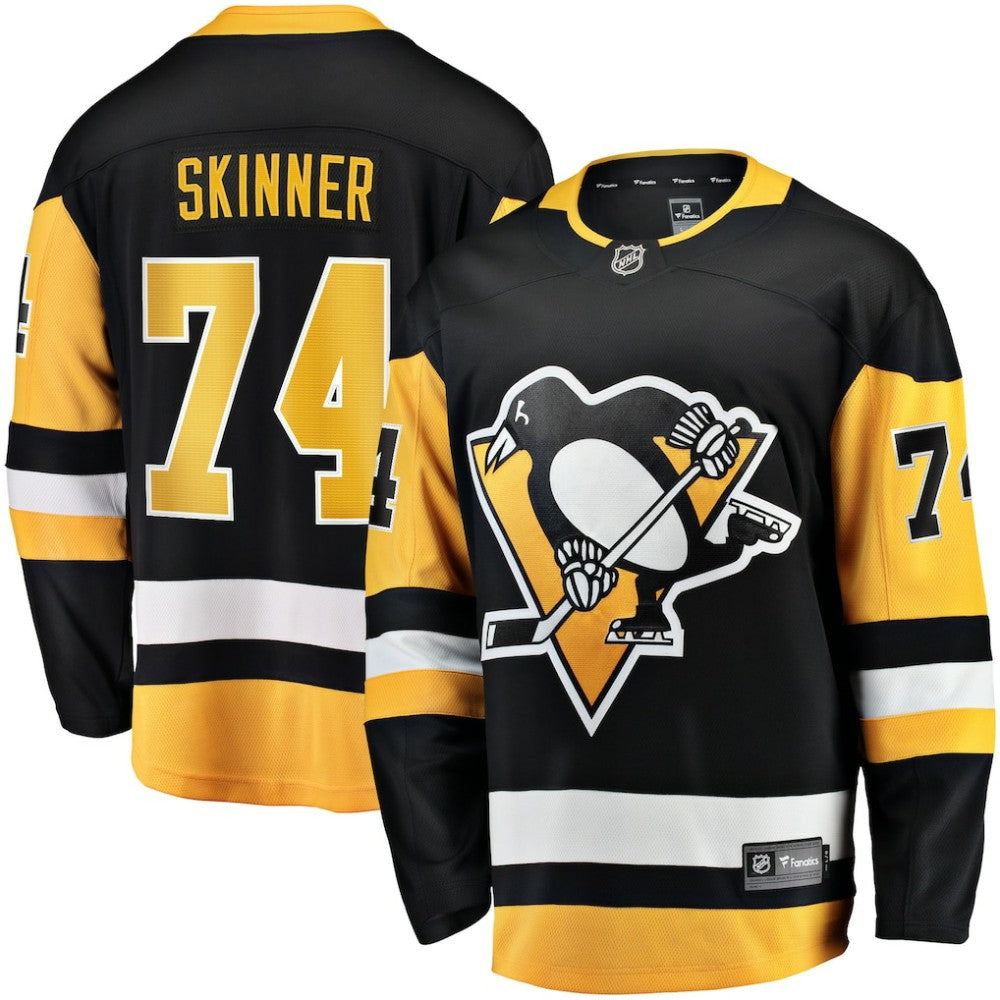 Stuart Skinner Pittsburgh Penguins Fanatics Home Breakaway Jersey Black