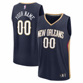 New Orleans Pelicans Fastbreak Custom Jersey - Icon Edition - Navy