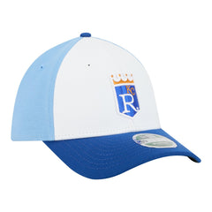 Kansas City Royals Player Replica 39THIRTY M-Crown Flex Hat White/Royal | New Era