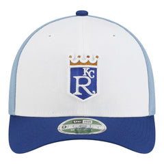 Kansas City Royals Player Replica 9FORTY M-Crown Adjustable Hat White/Light Blue | New Era