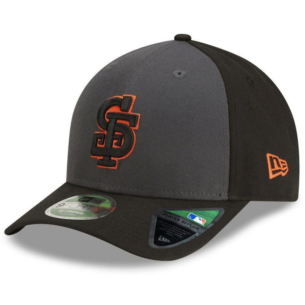 San Francisco Giants Player Replica Alternate 9FORTY M-Crown Adjustable Hat Gray/Black | New Era