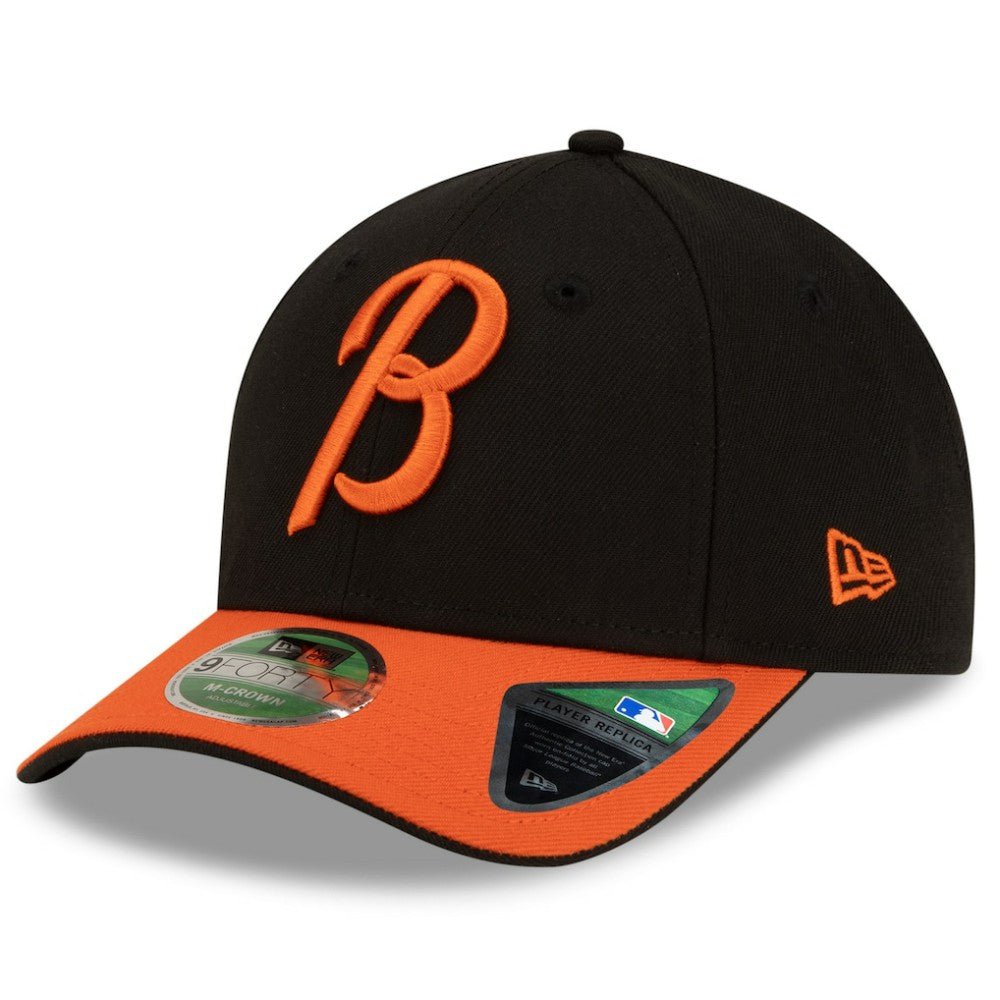 Baltimore Orioles Player Replica 9FORTY Adjustable Hat Black/Orange | New Era