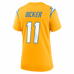 Cameron Dicker Los Angeles Chargers Women's Alternate Game Jersey - Gold