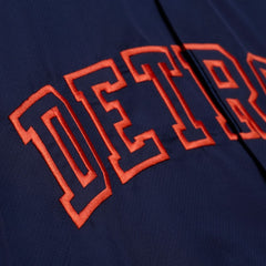 Detroit Tigers Full-Snap Hooded Coaches Jacket Navy | Mitchell & Ness