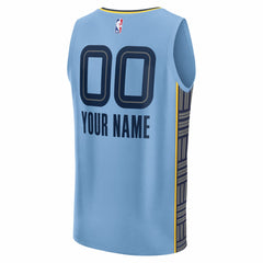 Memphis Grizzlies Youth Fastbreak Custom Jersey - Statement Edition - Light Blue