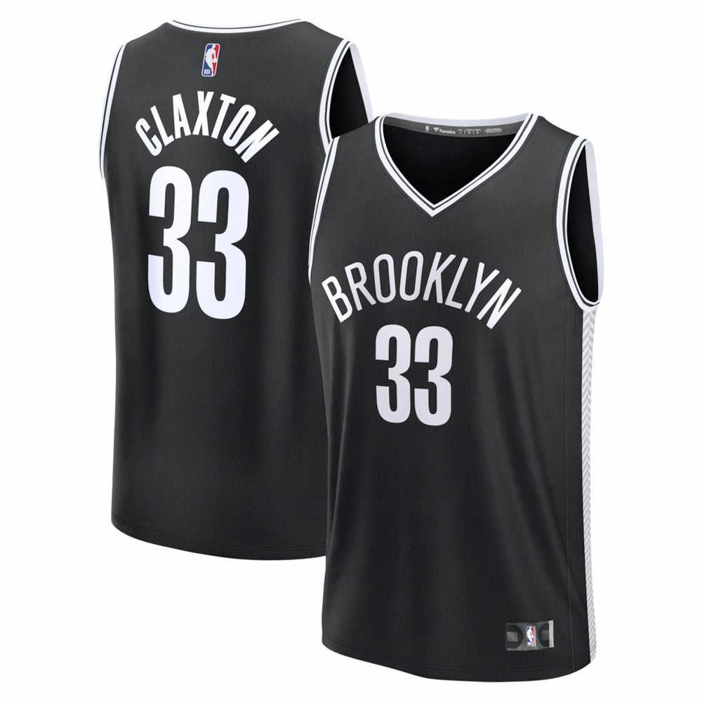 Nic Claxton Brooklyn Nets Fast Break Replica Jersey - Black - Icon Edition