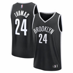 Cam Thomas Brooklyn Nets Fast Break Replica Jersey - Black - Icon Edition