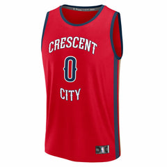 Jeremiah Fears New Orleans Pelicans Fast Break Replica Player Jersey - Statement Edition - Red