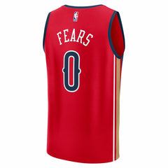 Jeremiah Fears New Orleans Pelicans Fast Break Replica Player Jersey - Statement Edition - Red