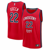 Derik Queen New Orleans Pelicans Fast Break Replica Player Jersey - Statement Edition - Red