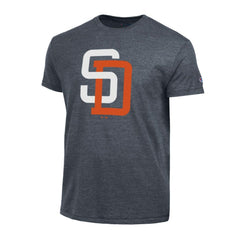 San Diego Padres Champion Cooperstown Logo Tri-Blend T-Shirt Navy