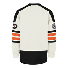 Philadelphia Flyers '47 Pond Hockey Trio Eternal Lacer Sweatshirt Cream