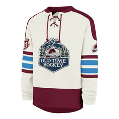 Colorado Avalanche '47 Pond Hockey Trio Eternal Lacer Sweatshirt Cream