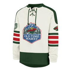 Minnesota Wild '47 Pond Hockey Trio Eternal Lacer Sweatshirt Cream