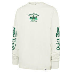 Philadelphia Phillies Quiet Please Foundation Long Sleeve T-Shirt Cream | 47 brand