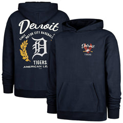 Detroit Tigers Souvenir Laurels Foundation Hoodie Navy | 47 brand