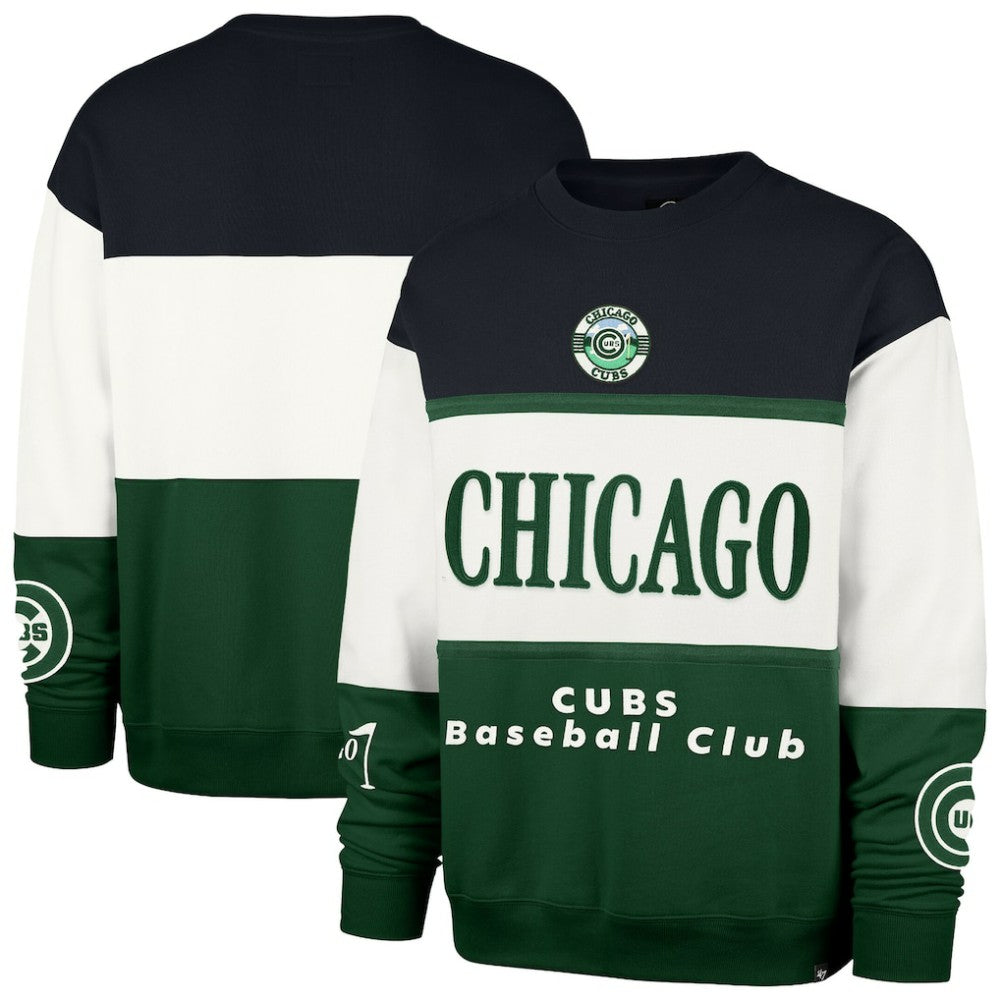 Chicago Cubs Tee Up Maximalist Fleece Sweatshirt Green | 47 brand
