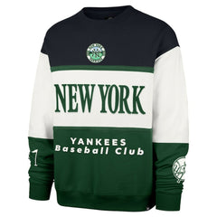 New York Yankees Tee Up Maximalist Fleece Sweatshirt Green | 47 brand