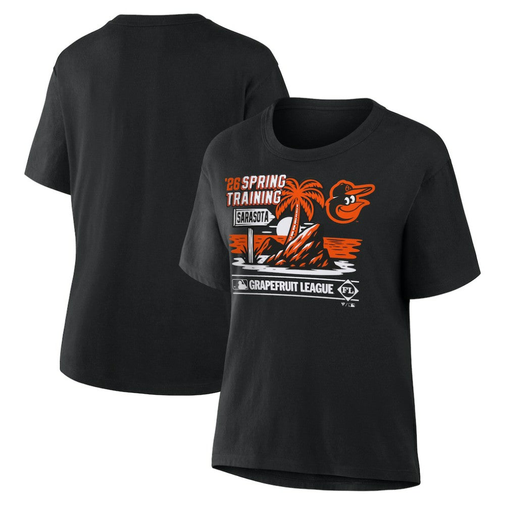 Baltimore Orioles Women's 2026 Spring Training Grapefruit League Hometown Special T-Shirt Black