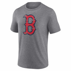 Boston Red Sox Heritage Personalized Any Name & Number Tri-Blend T-Shirt Gray
