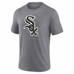 Chicago White Sox Heritage Personalized Any Name & Number Tri-Blend T-Shirt Gray