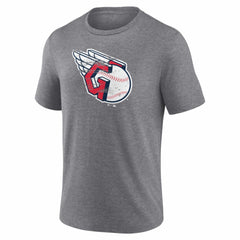 Cleveland Guardians Heritage Personalized Any Name & Number Tri-Blend T-Shirt Gray