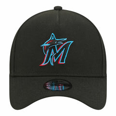Miami Marlins Youth 9FORTY A-Frame Adjustable Hat Black | New Era