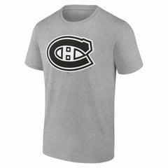 Montreal Canadiens Big & Tall Personalized Name & Number Monochrome T-Shirt Gray