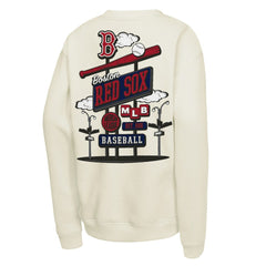 Boston Red Sox Youth Retro Billboard Sweatshirt Natural | Mitchell & Ness