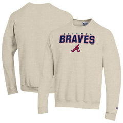 Atlanta Braves Champion Eco Powerblend Sweatshirt Oatmeal