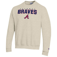 Atlanta Braves Champion Eco Powerblend Sweatshirt Oatmeal